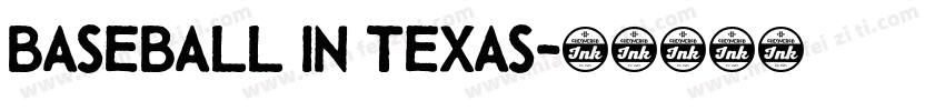 Baseball in Texas字体转换